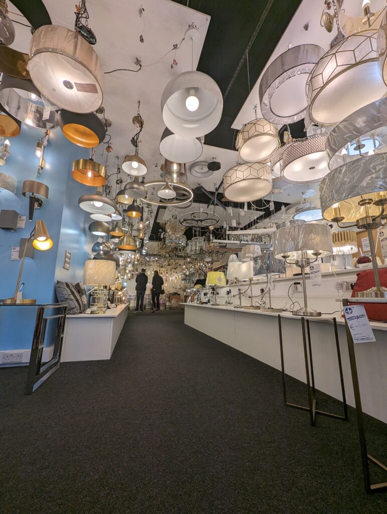 Interior of the Citylites showroom